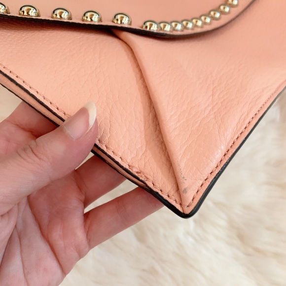 Rebecca Minkoff rose gold salmon color clutch - Picture 5 of 5